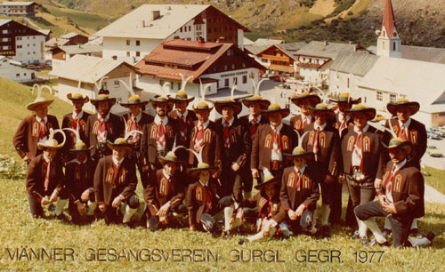 Gründungsgeschichte Männergesangsverein Obergurgl